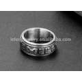 Edelstahl Silber Goth Schädel Ring, einzigartige Gothic Schmuck für Männer